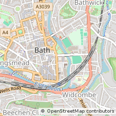 Map of Bath, Somerset