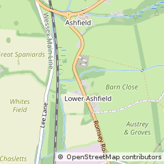 Map of Romsey, Hampshire