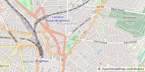 Map of Brighton