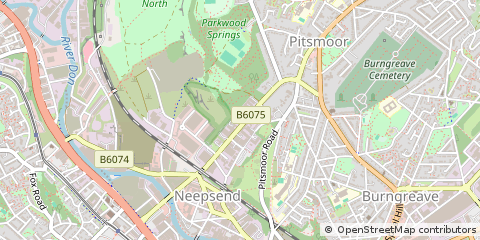 Map of Sheffield