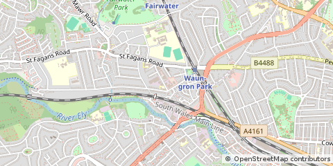 Map of Cardiff