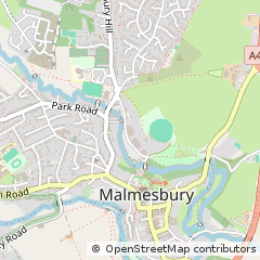 Map of Malmesbury, Wiltshire