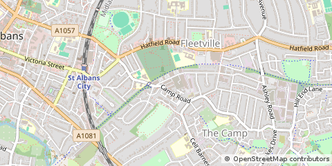 Map of ST Albans, Hertfordshire