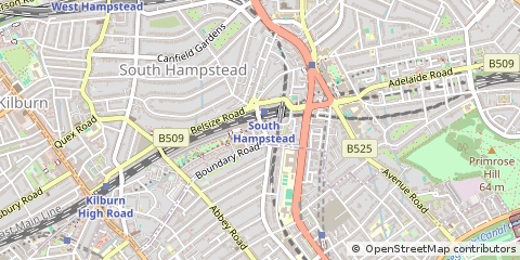 Map of ST John's Wood, London