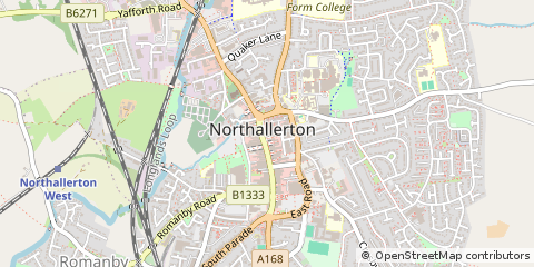 Map of Northallerton, North Yorkshire