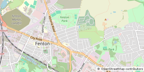 Map of Stoke-on-Trent, Staffordshire
