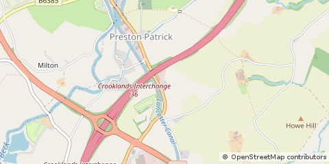 Map of Milnthorpe, Cumbria
