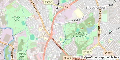 Map of Stoke-on-Trent