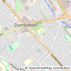 Map of Dunstable, Bedfordshire