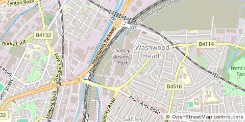 Map of Birmingham, West Midlands