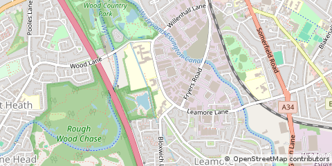 Map of Bloxwich, Walsall, West Midlands,