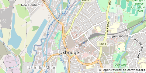 Map of Uxbridge
