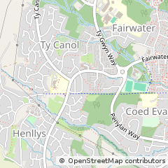 Map of Cwmbran