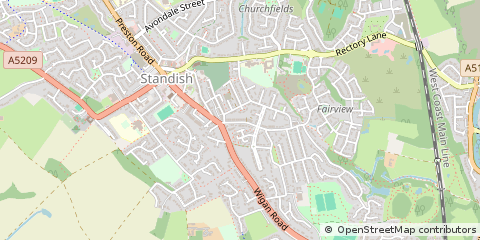Map of Wigan