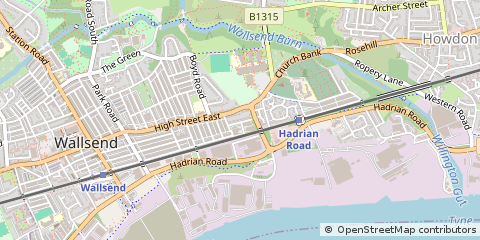Map of Tyne and Wear, Tyne & Wear