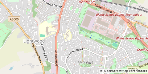 Map of Stoke-on-Trent