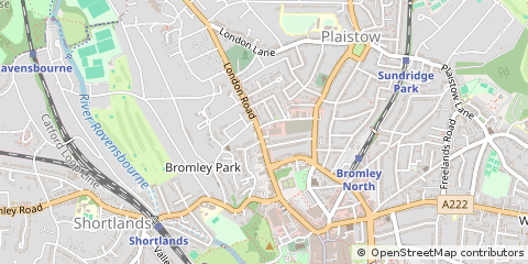 Map of Bromley, Kent