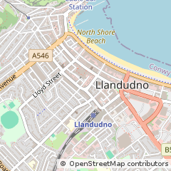 Map of Llandudno, Conwy