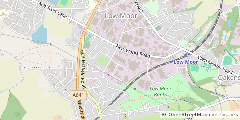 Map of Bradford, West Yorkshire