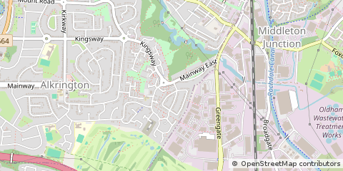 Map of Middleton, Manchester