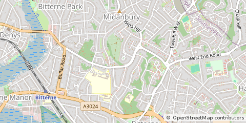 Map of Southampton, Hampshire