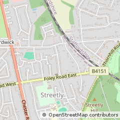 Map of Sutton Coldfield
