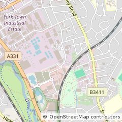 Map of Camberley, Surrey