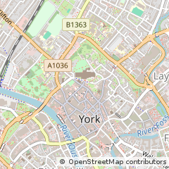 Map of York, North Yorkshire