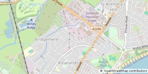 Map of Eastbourne, East Sussex