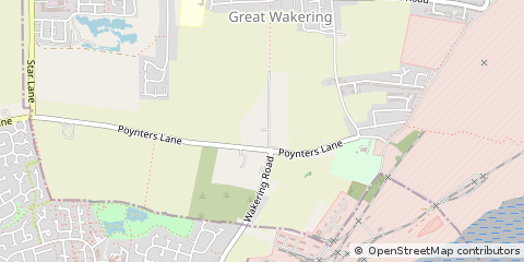 Map of Great Wakering, Essex
