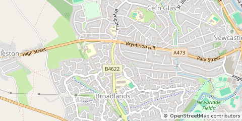 Map of Bridgeend