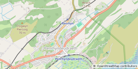 Map of Penrhyndeudraeth, Gwynedd