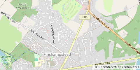 Map of Wokingham