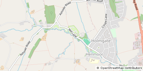 Map of Chesterfield, Derbyshire