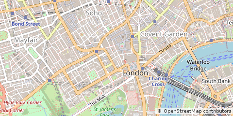 Map of Haymarket, London