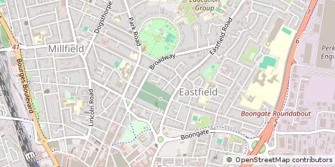 Map of Peterborough, Cambridgeshire