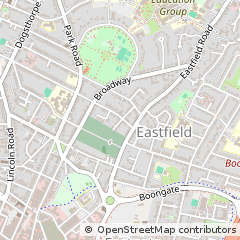 Map of Peterborough, Cambridgeshire