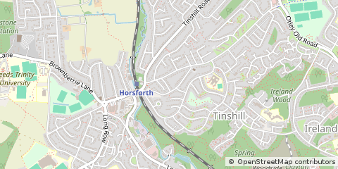 Map of West Yorkshire
