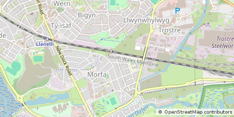 Map of Llanelli