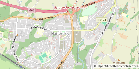 Map of Stockport, Cheshire