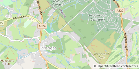 Map of Woking, Surrey