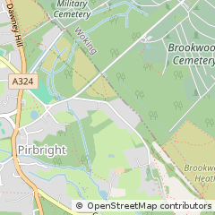 Map of Woking, Surrey