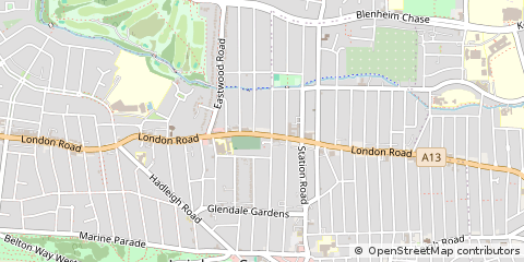 Map of Leigh-on-SEA, Essex
