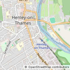 Map of Henley-on-Thames, Oxfordshire