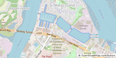 Map of Chatham, Kent