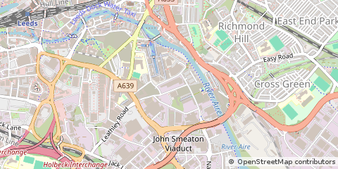 Map of Leeds, West Yorkshire