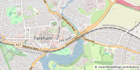 Map of Fareham, Hampshire