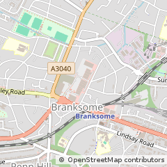 Map of Poole, Dorset