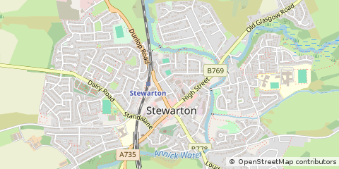 Map of Kilmarnock, East Ayrshire