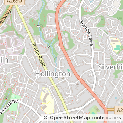 Map of ST. Leonards-on-SEA, East Sussex